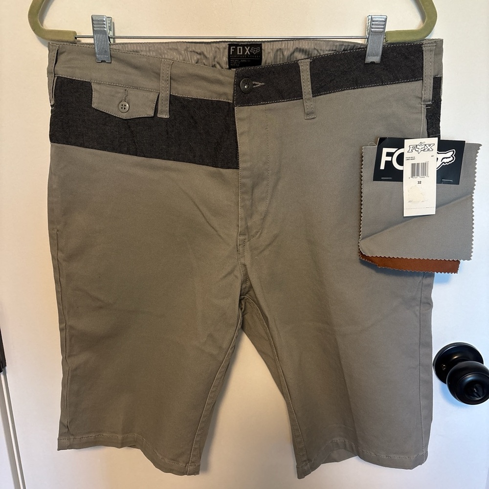 FOX Racing Moto Shorts Mens Size 32 NWT Khaki Motocross MTB Riding